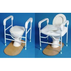 Cadre de toilette aluminium PRIMA STD sans lunette